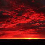 sunset in the clouds